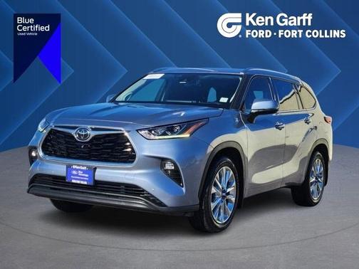Blue 2020 Toyota Highlander LIMITED