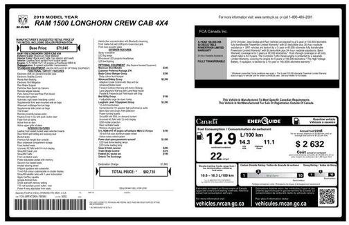 2019 RAM 1500 Longhorn