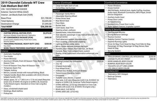 2019 Chevrolet Colorado WT