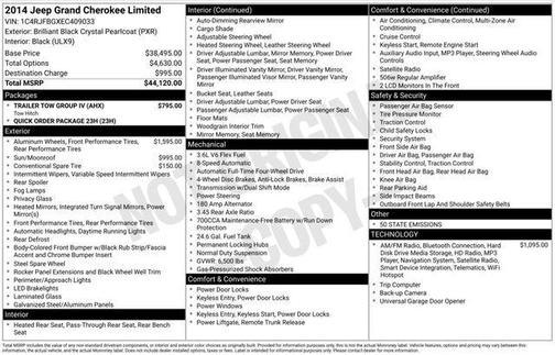 2014 Jeep Grand Cherokee Limited