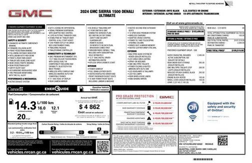 Onyx Black 2024 GMC Sierra 1500 Denali Ultimate