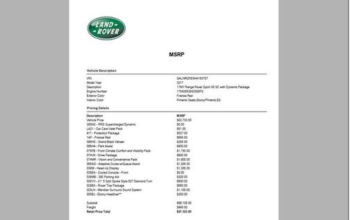 2017 Land Rover Range Rover Sport 5.0L Supercharged Dynamic