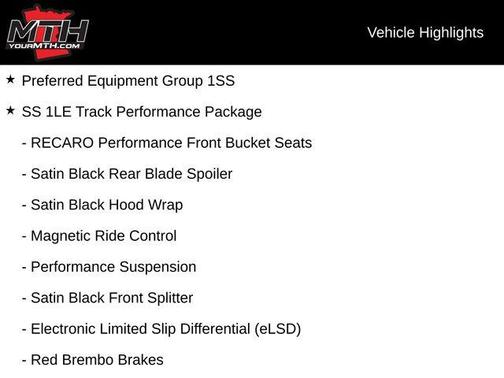 2018 Chevrolet Camaro 1SS