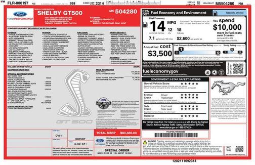 2021 Ford Shelby GT500 Base