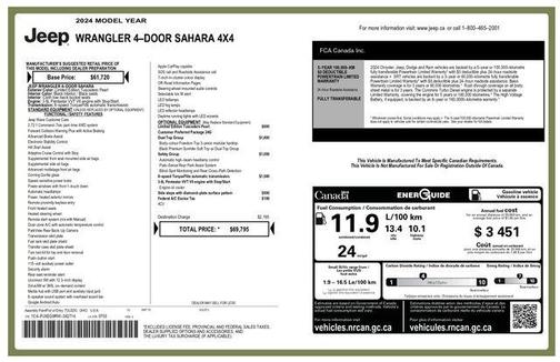 Limited Edition Tuscadero Pearlcoat 2024 Jeep Wrangler Sahara