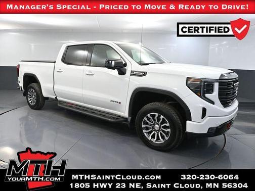Summit White 2023 GMC Sierra 1500 AT4