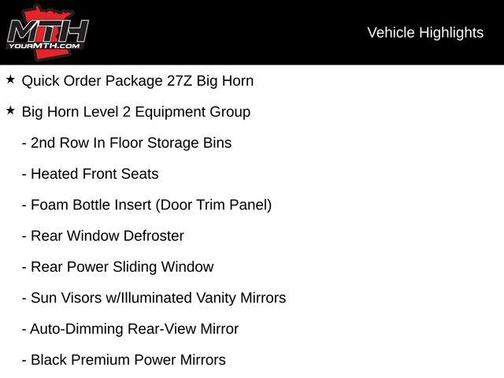 2020 RAM 1500 Big Horn