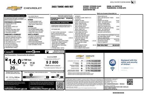 Black 2022 Chevrolet Tahoe RST