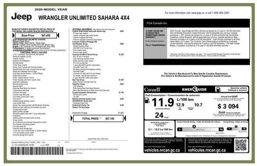 2020 Jeep Wrangler Unlimited Sahara