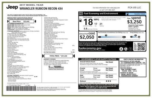 2017 Jeep Wrangler Rubicon