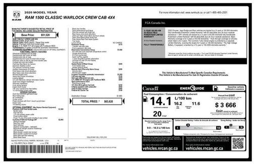 Bright White Clearcoat 2020 RAM 1500 Classic SLT