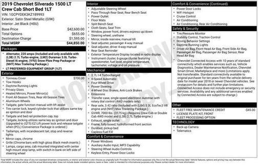 2019 Chevrolet Silverado 1500 LT
