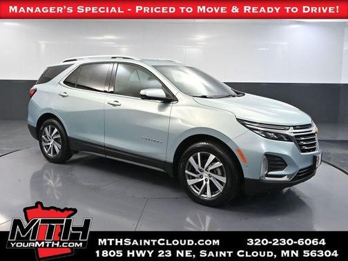 Seaglass Blue Metallic 2022 Chevrolet Equinox Premier