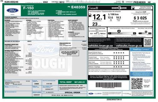 Carbonized Gray Metallic 2023 Ford F-150 Lariat