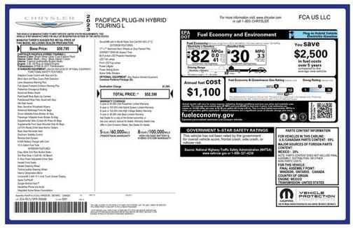 2023 Chrysler Pacifica Hybrid Touring L