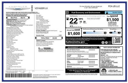 2022 Chrysler Voyager LX