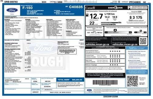 Agate Black Metallic 2023 Ford F-150 Lariat