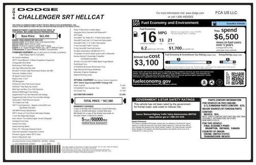 2016 Dodge Challenger SRT Hellcat