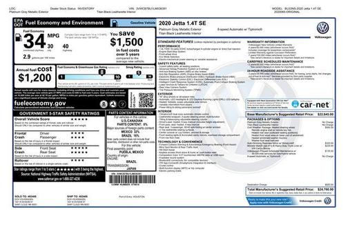 2020 Volkswagen Jetta 1.4T SE