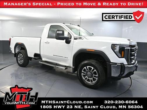 Summit White 2025 GMC Sierra 3500 SLE