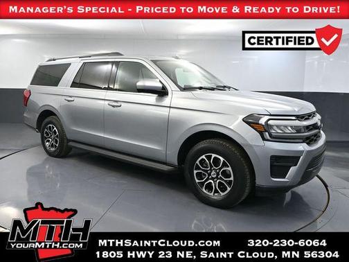 Iconic Silver Metallic 2024 Ford Expedition Max XLT