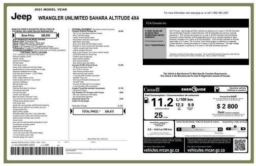 2021 Jeep Wrangler Unlimited Sahara Altitude
