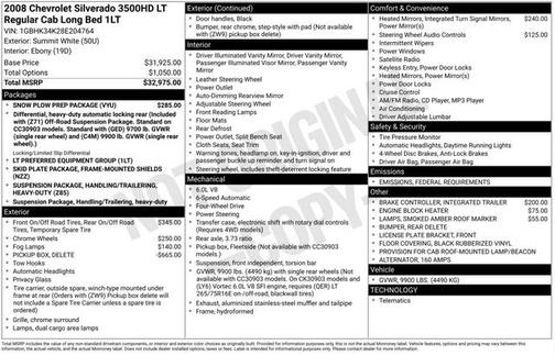 2008 Chevrolet Silverado 3500 LT