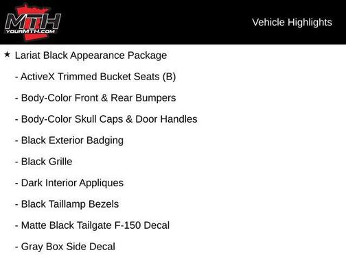 Agate Black Metallic 2025 Ford F-150 Lariat