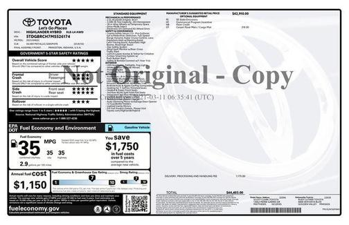 2021 Toyota Highlander Hybrid XLE