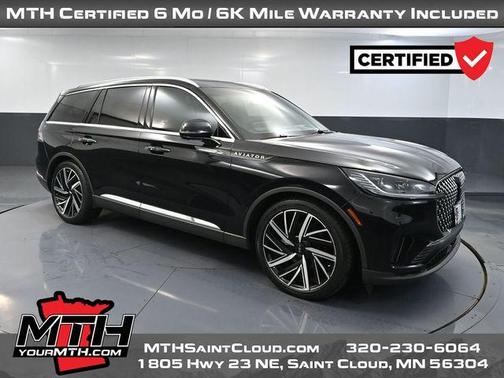Infinite Black Metallic 2025 Lincoln Aviator Reserve AWD