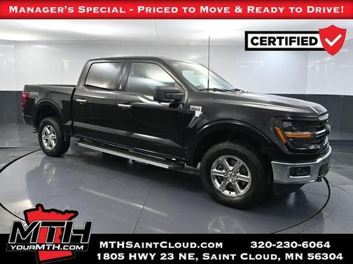 Agate Black Metallic 2024 Ford F-150 XLT