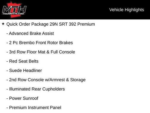 DB Black Clearcoat 2024 Dodge Durango SRT 392