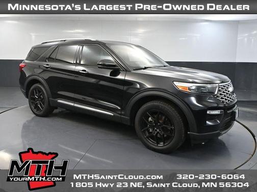 Agate Black Metallic 2021 Ford Explorer Platinum