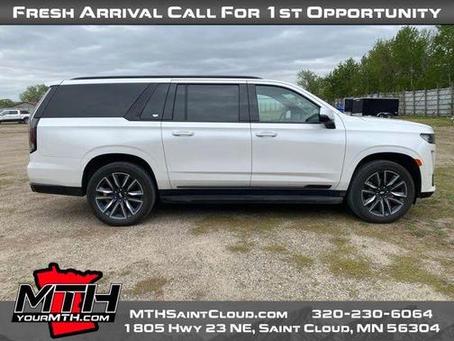 Crystal White Tri-Coat 2021 Cadillac Escalade ESV Sport