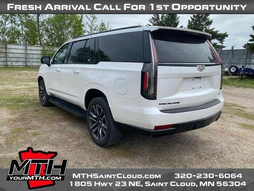 Crystal White Tri-Coat 2021 Cadillac Escalade ESV Sport