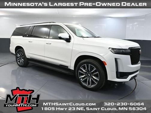 Crystal White Tri-Coat 2021 Cadillac Escalade ESV Sport