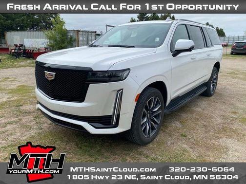 Crystal White Tri-Coat 2021 Cadillac Escalade ESV Sport