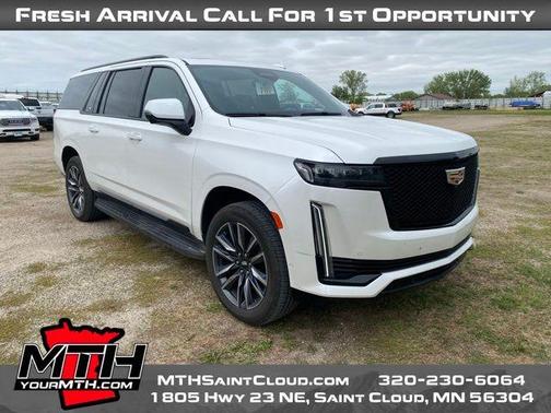 Crystal White Tri-Coat 2021 Cadillac Escalade ESV Sport