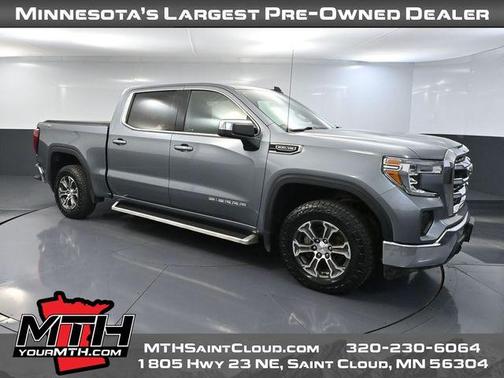 Satin Steel Metallic 2019 GMC Sierra 1500 SLE