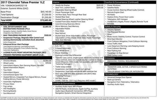 2017 Chevrolet Tahoe Premier