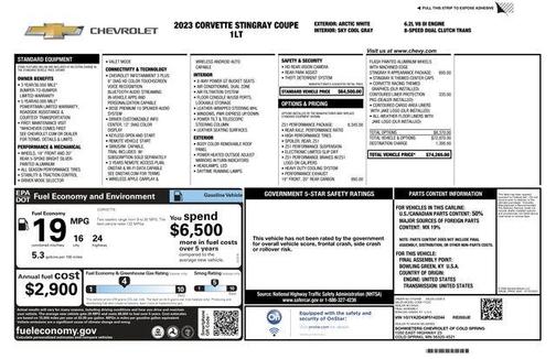 2023 Chevrolet Corvette Stingray w/1LT