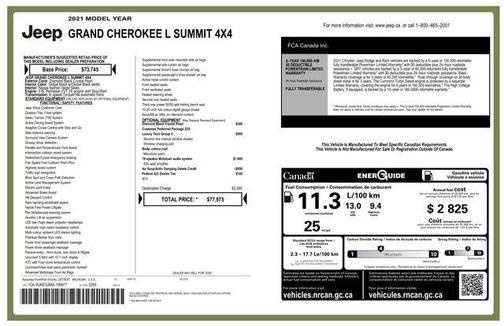 2021 Jeep Grand Cherokee L Summit