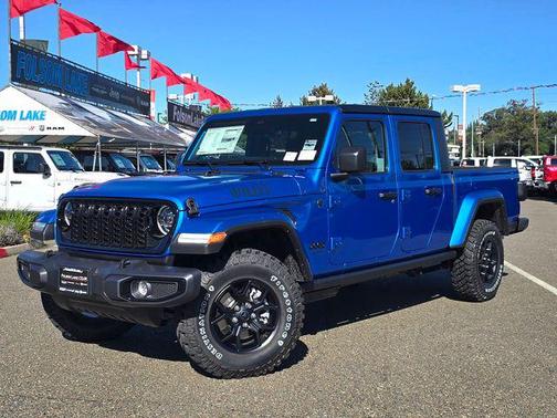 Hydro Blue Pearlcoat 2026 Jeep Gladiator Willys 4x4