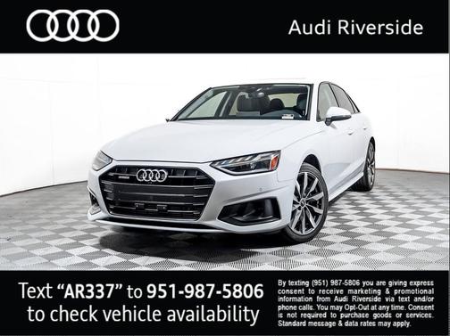 Glacier White Metallic 2023 Audi A4 40 Premium Plus