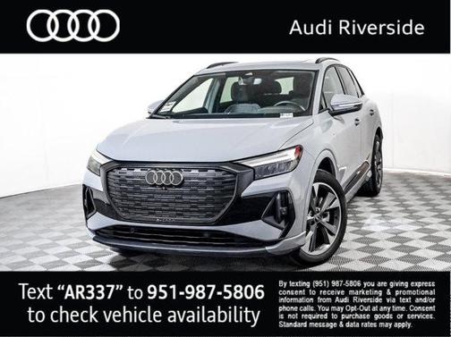 Pebble Gray 2024 Audi Q4 e-tron Premium Plus 55 quattro