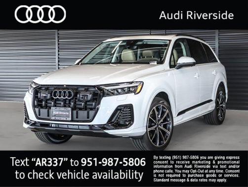 Glacier White Metallic 2026 Audi Q7 45 Premium Plus