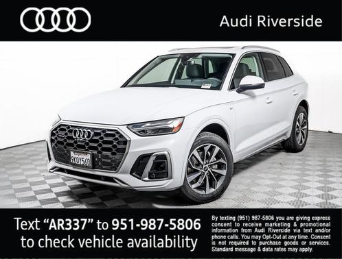 Glacier White Metallic 2023 Audi Q5 45 S line Premium Plus