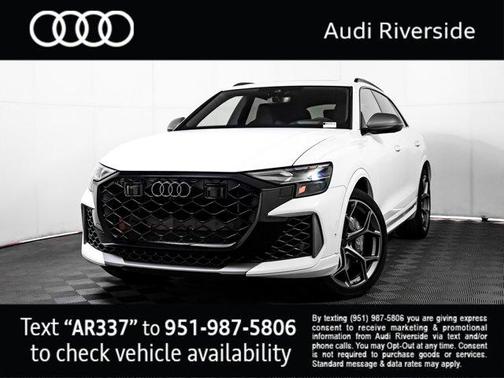glacier white metallic 2026 Audi RS Q8 4.0T SUV