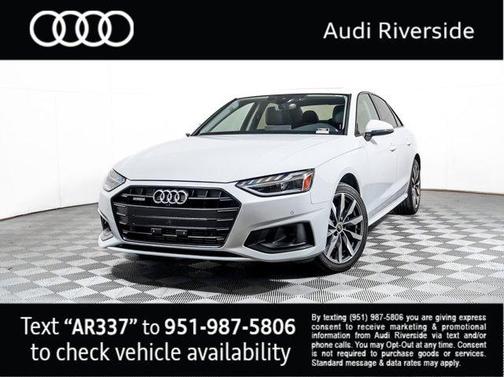 Glacier White Metallic 2023 Audi A4 40 Premium Plus