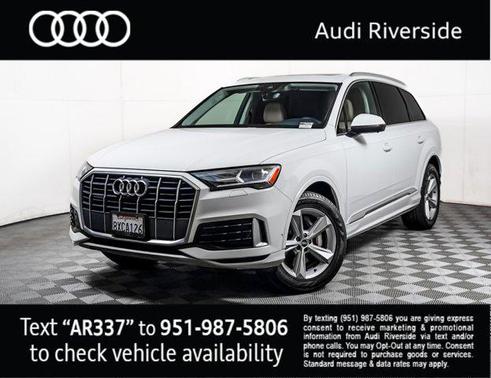 Carrara White 2021 Audi Q7 45 Premium Plus